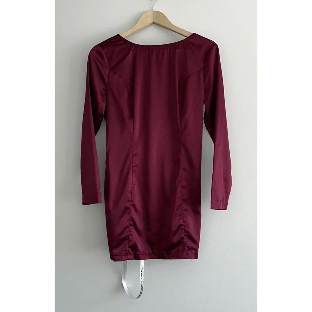 NWT MISTRESS ROCKS x HOUSE OF CB Gamble Dress Wine